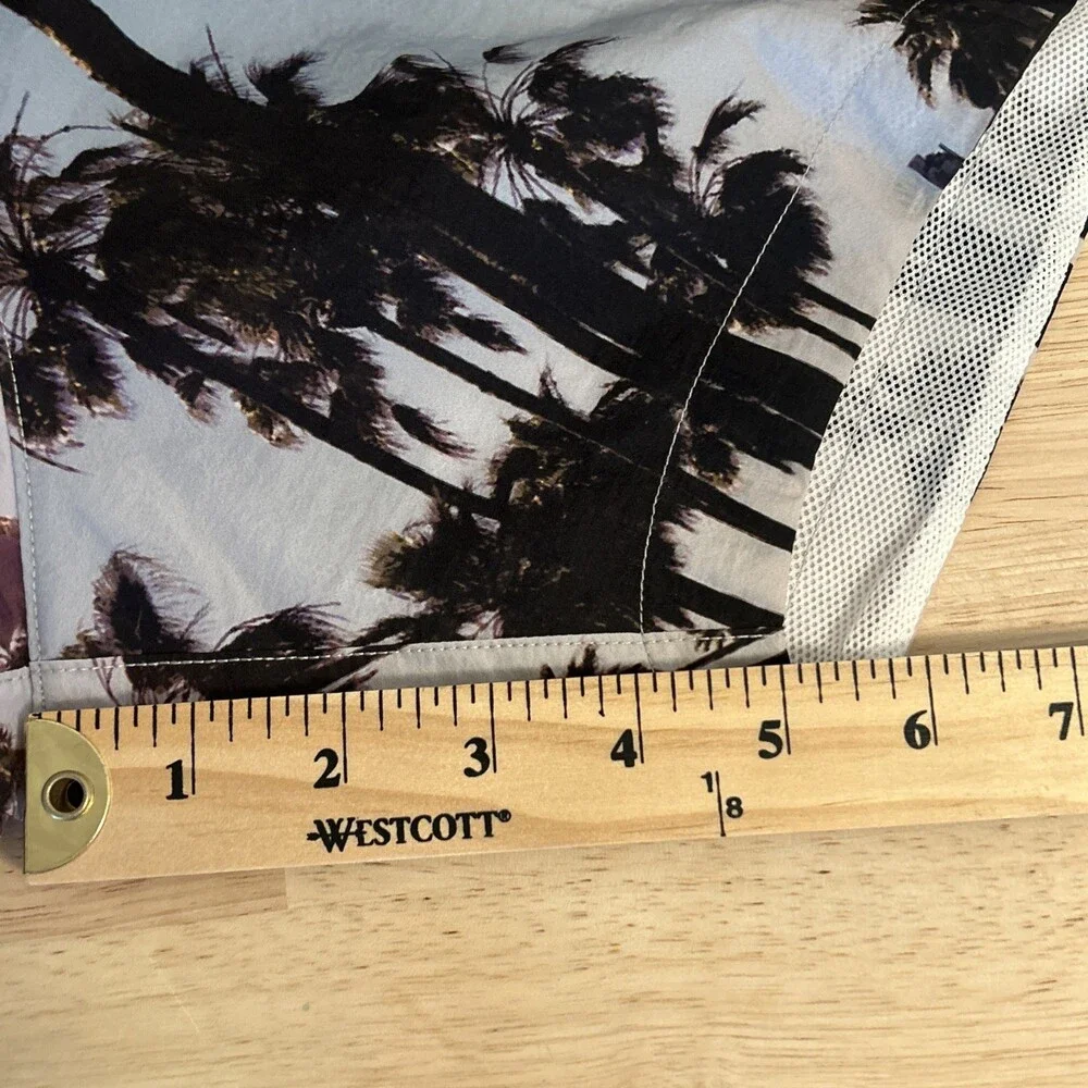NWT Champion Swim Shorts Palm Tree Print Men's Medium 5